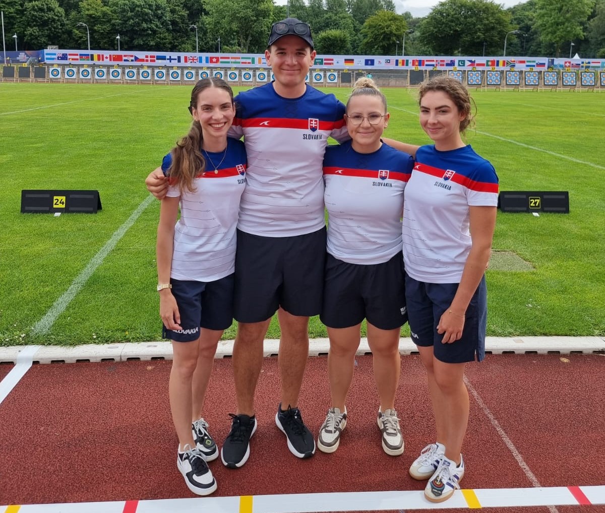 Univerziáda štvorica spoločné pózovanie